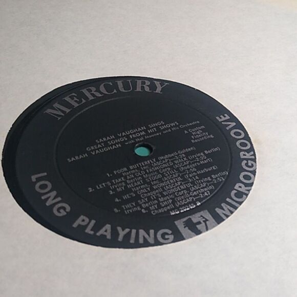 Mercury Vinyl Record Susan Vaughan  Sings Record ONLY - Picture 5 of 5